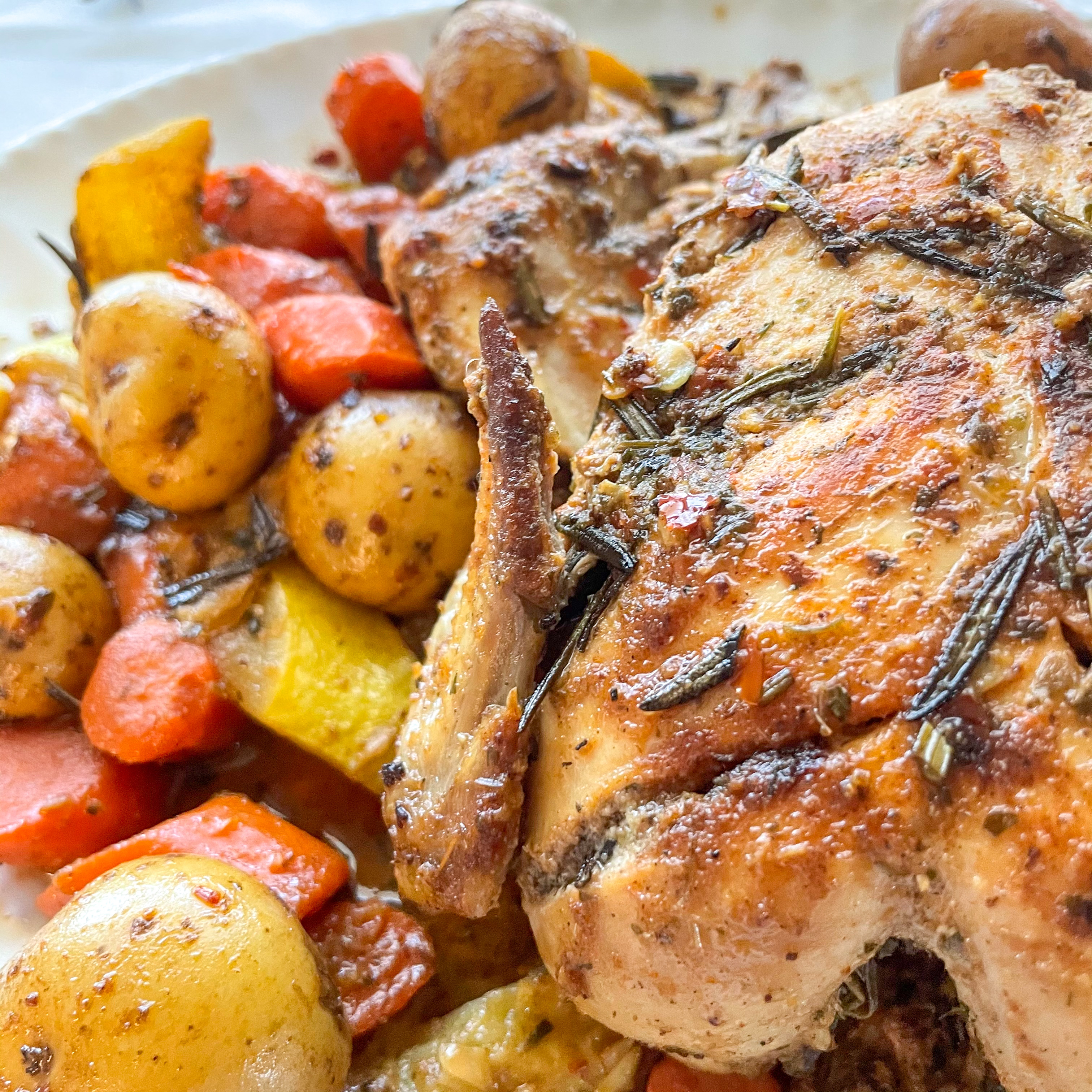 Roast Chicken With Butter And Herbs