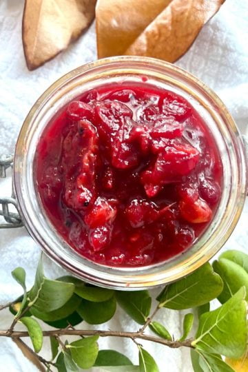 Homemade Cranberry Sauce With Spices