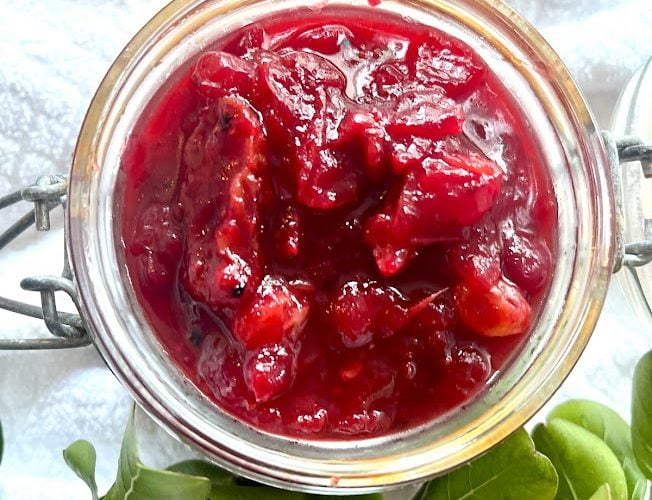 Homemade Cranberry Sauce With Spices