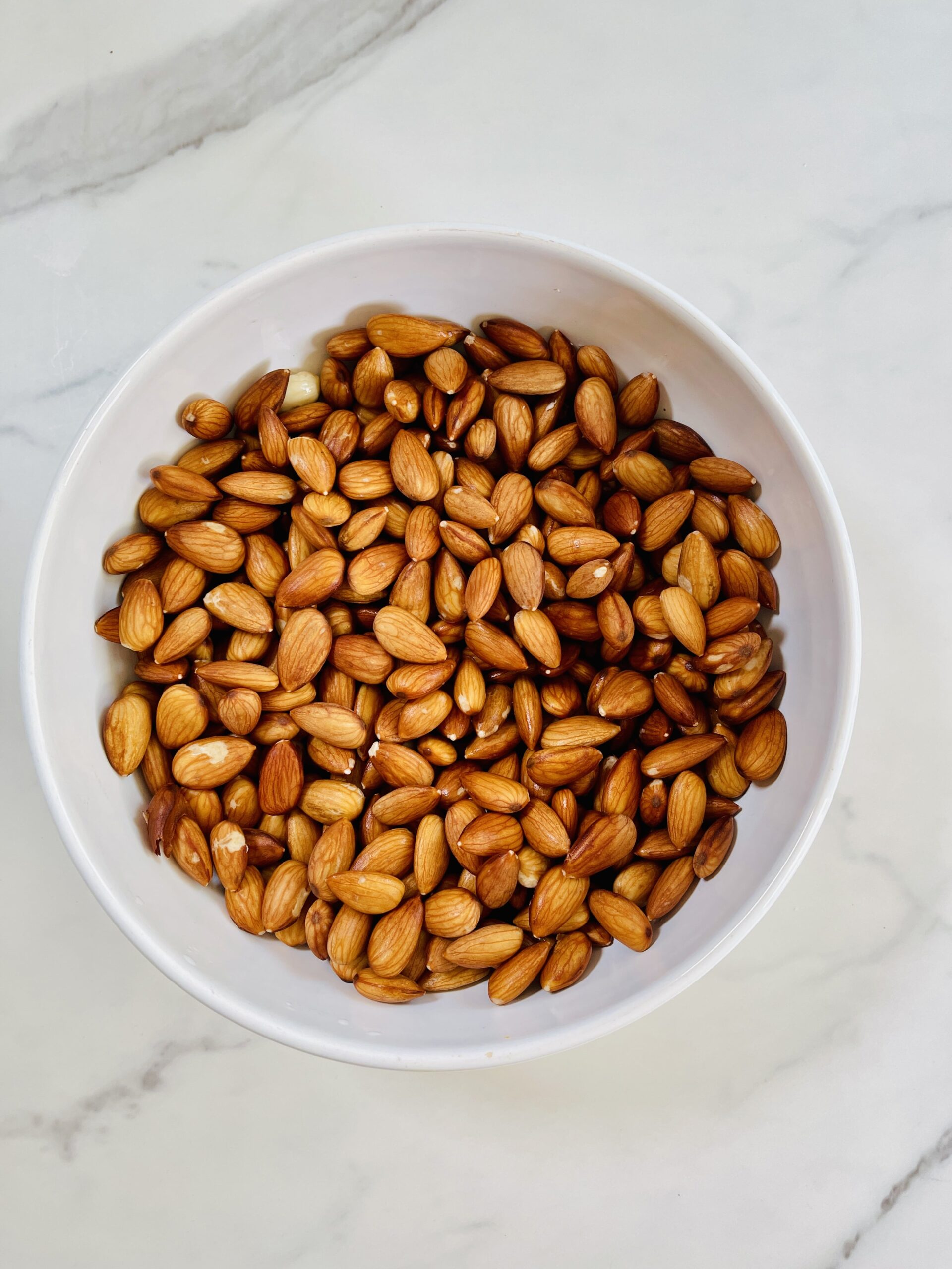 Soaked Almonds for Almond Drink, Badam ka sharbat