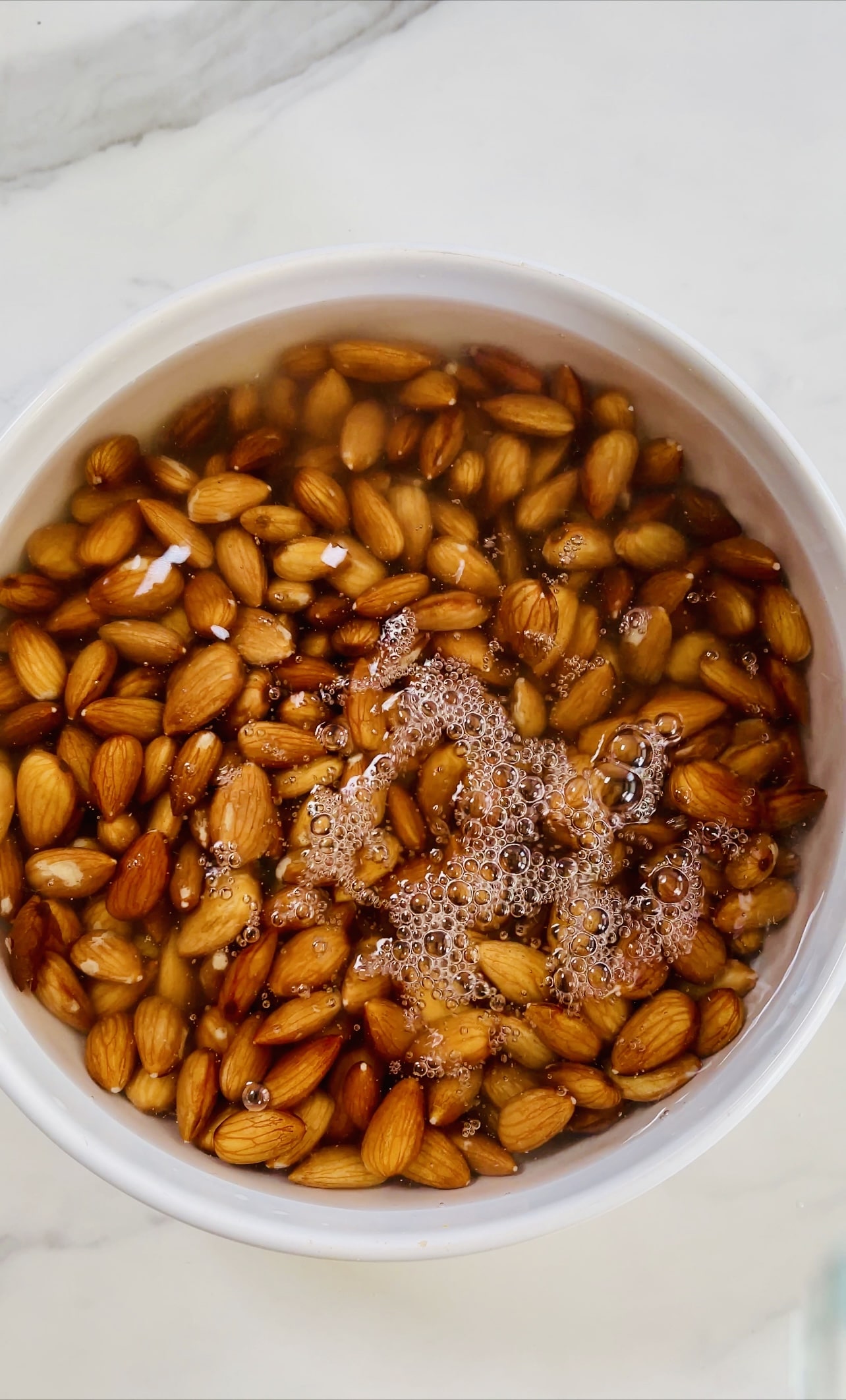 Soaked Almonds for Almond Drink, Badam ka sharbat