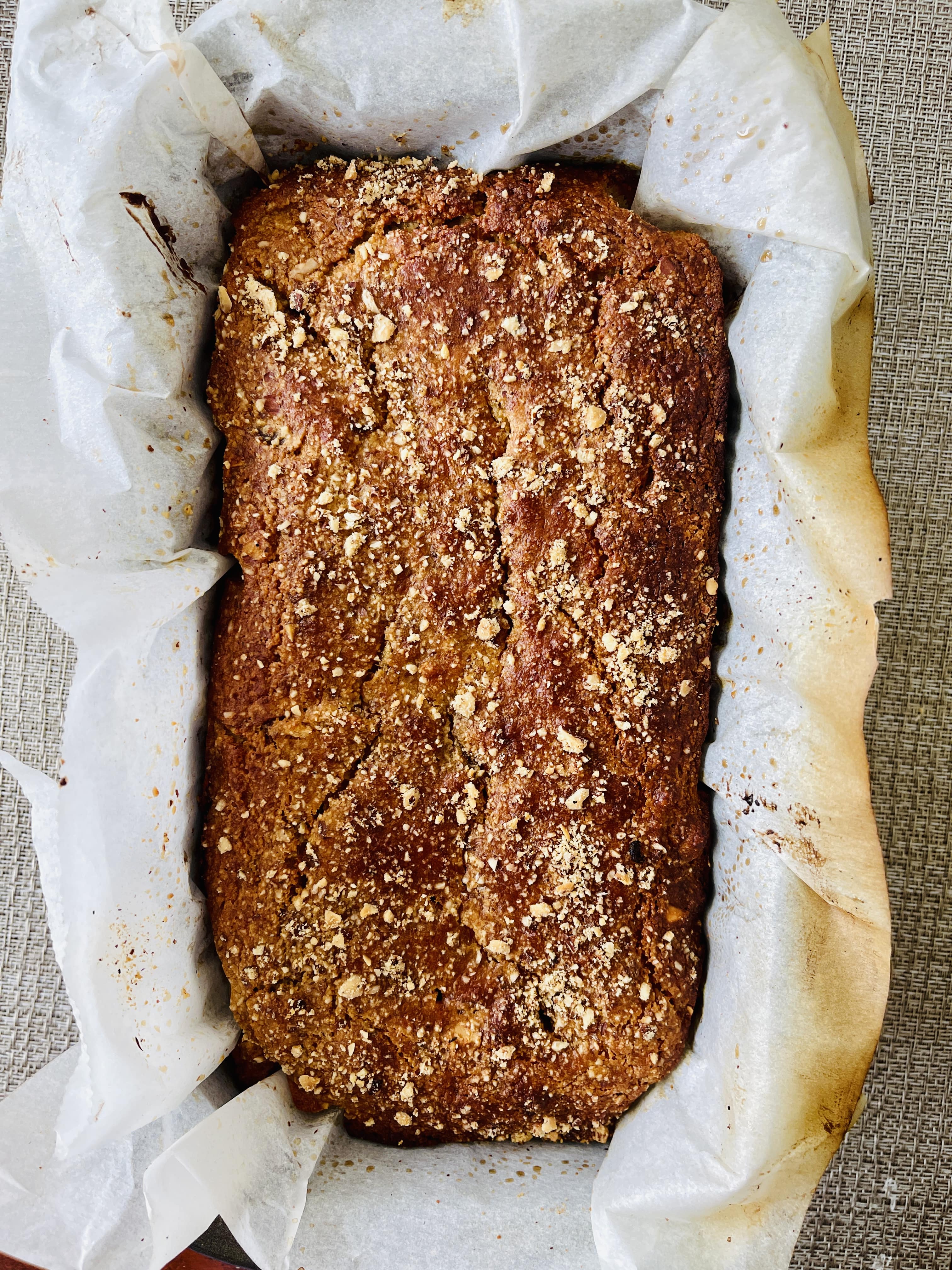 Gluten Free banana bread with almond flour and dates