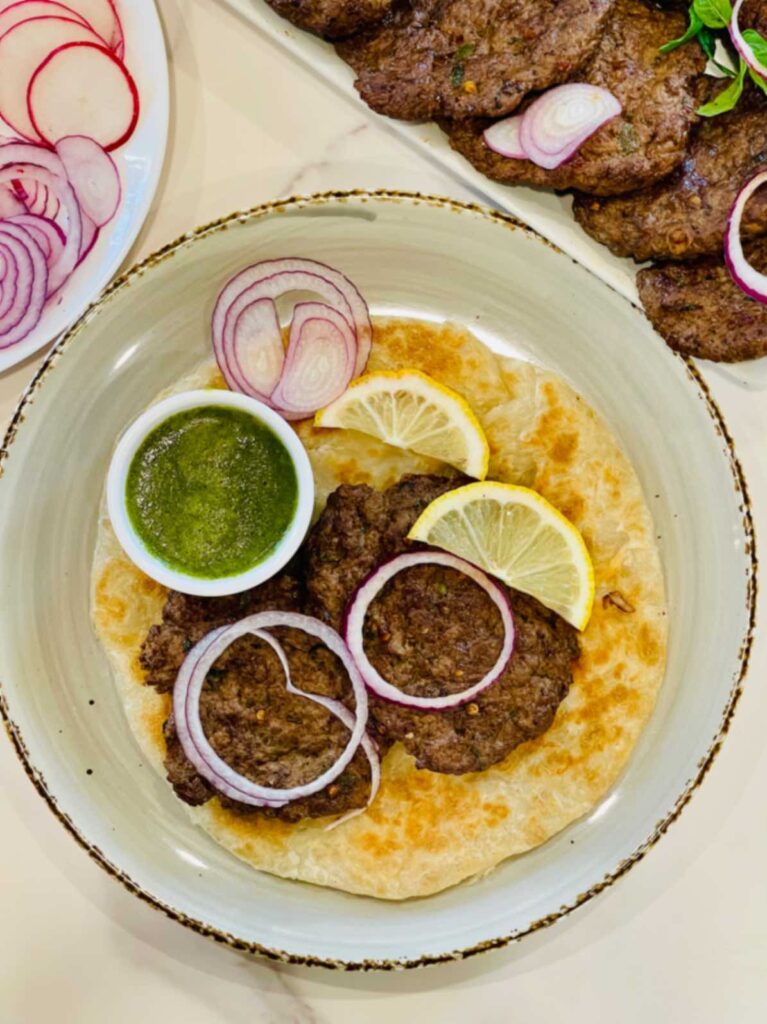 Serving suggestions for kabab