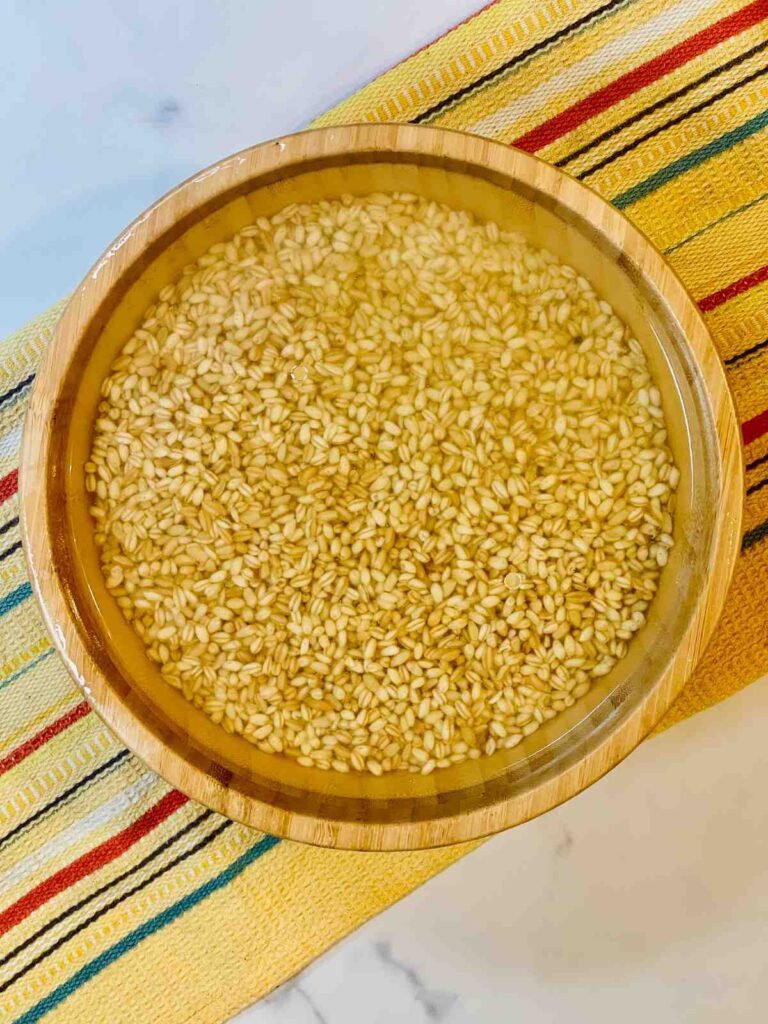 Soaked wheat