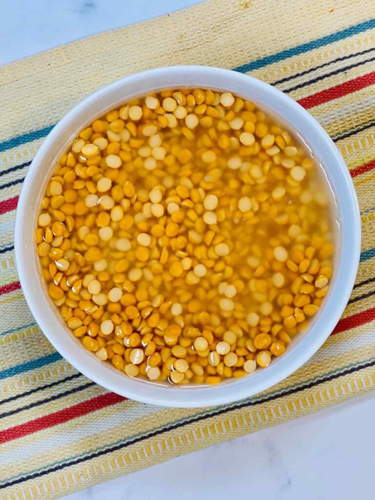 Soaked lentils