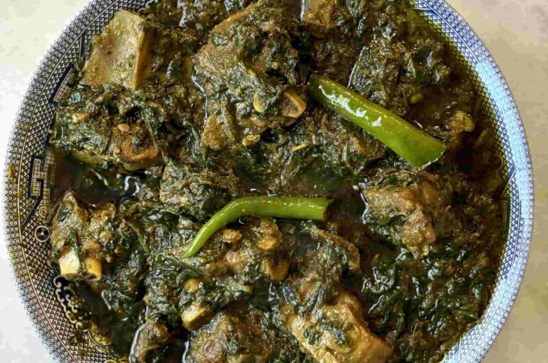 One Pot Palak Gosht | Mutton Spinach