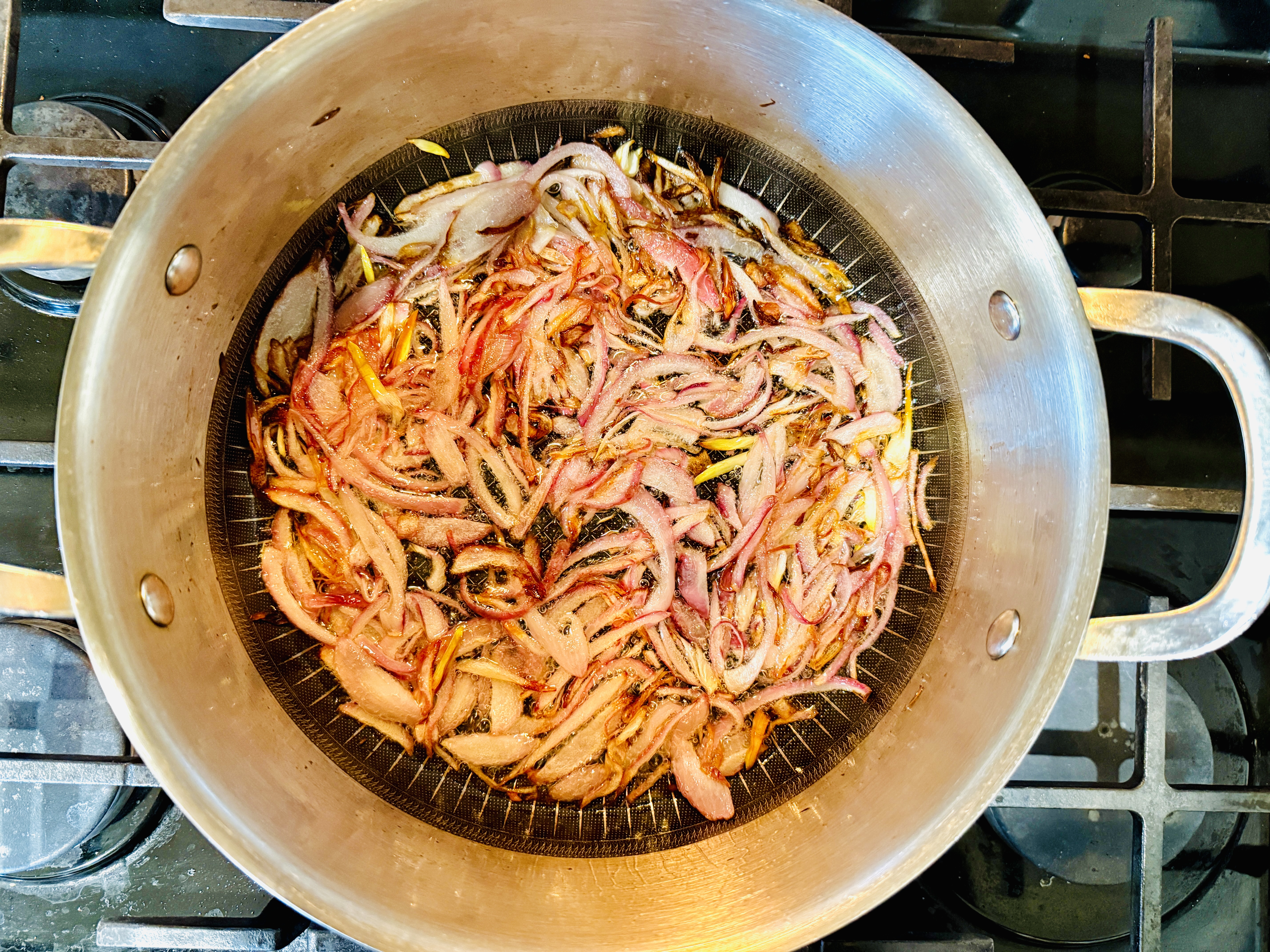 Sauté onions in a pot